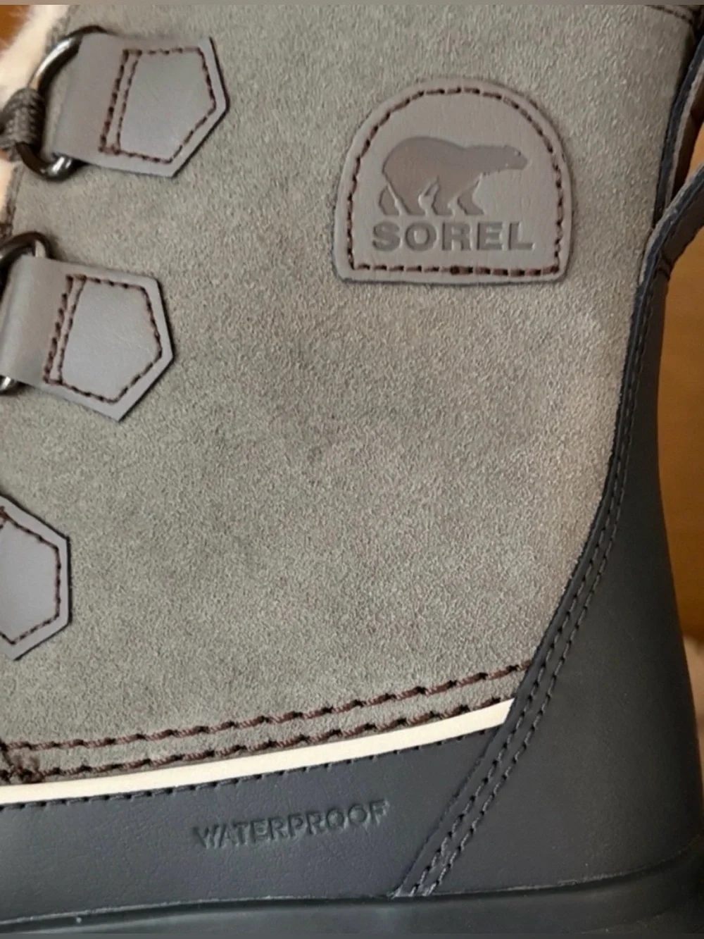 ✨$80✨NWT•SOREL Women's Tivoli V Waterproof Boot | Quarry, Grill 7.5